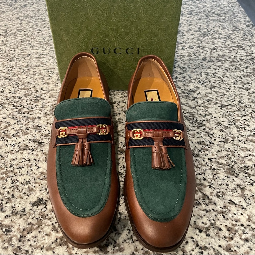 PRE-LOVED GUCCI JAKARTA KID LOAFERS | Size 39.5